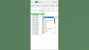 Alter in Excel einfach berechnen #excel #office365