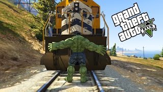 GTA 5 - ULTIMATIVE HULK UND FLASH MOD! HULK VS TRAIN VS FLASH | StandartSkill