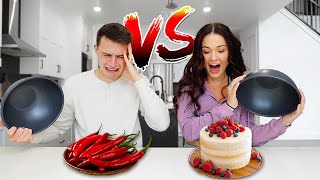 SWEET VS SPICY FOOD CHALLENGE!!