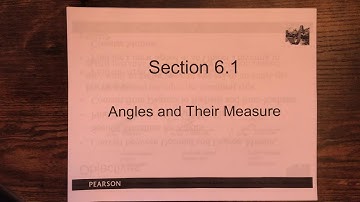 Precalculus, 6.1 Notes