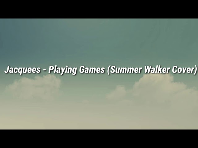 Jacquees - Playing Games (Summer Walker Cover) 