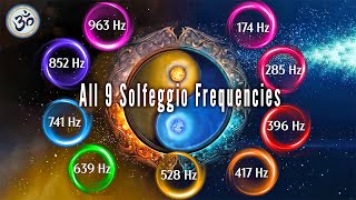 All 9 Solfeggio Frequencies, Healing Frequencies, Full Body Aura Cleanse, Full Body Healing