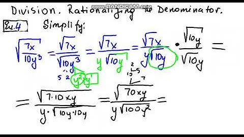 Rationalizing Denominators. Part 2.