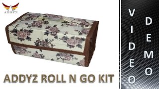 ADDYZ Multi-purpose Roll N Go Travel Organizer  Kit - Video Demo