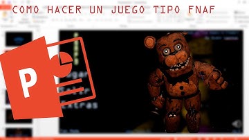 COMO hacer UN JUEGO tipo FNAF || POWER POINT 1#