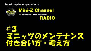【ミニッツ ラジオ03】ミニッツのメンテナンス 付き合い方・考え方