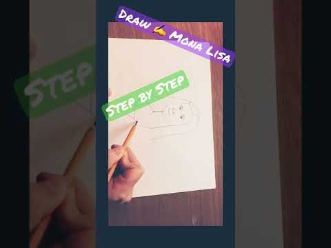 How to Draw EASY Mona Lisa  by Leonardo da Vinci  Step by Step for Kids monalisa howtodraw