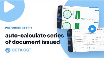 Automatically calculate document series to report in GSTR-1