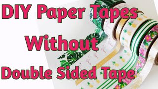 DIY Washi Tape Without Double Sided Tape | Washi Tape Making Tutorial | Craft Box