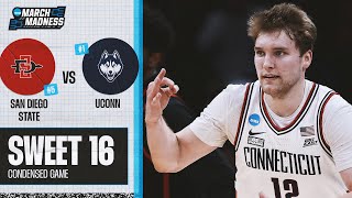 UConn vs. San Diego State  Sweet 16 NCAA tournament extended highlights