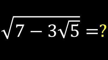 Denesting A Radical | How to simplify sqrt(7-3sqrt(5))? #maths