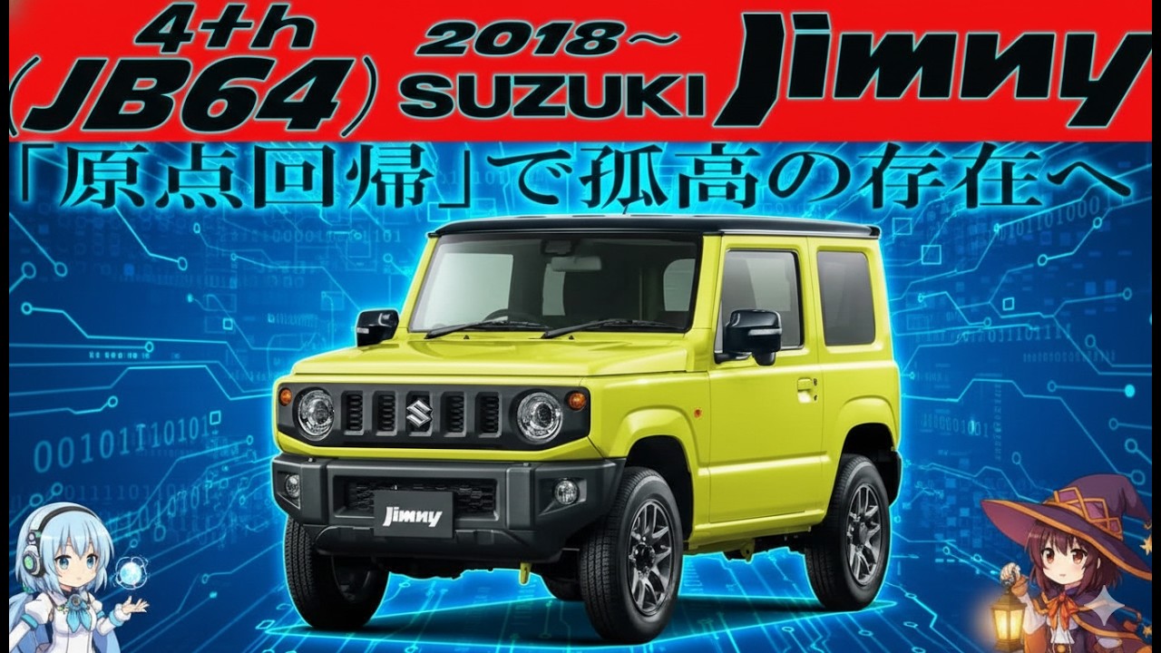 【ゆっくり解説】20年ぶりの衝撃進化！ジムニーJB64「原点回帰」で本格四駆へ｜先代から真逆のプロ仕様とは？