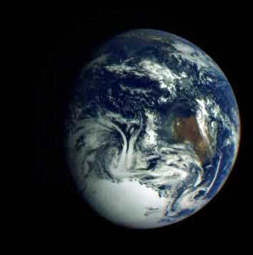 Earth Rotating from Galileo