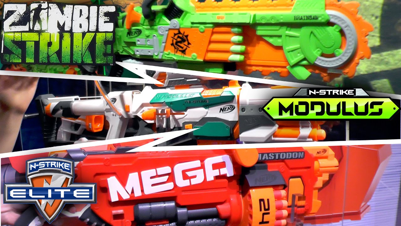 Nerf 16 Summer Fall Mega Rivals Modulus N Strike Zombie Strike Doom Lands Youtube