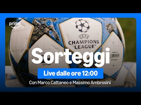 Video I SORTEGGI DEI PLAYOFF DI UEFA CHAMPIONS LEAGUE 2025/26 LIVE! | con Marco Cattaneo e Ambrosini