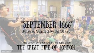 Video thumbnail of "Great Fire of London song | September 1666 |  by Al Start | ideal for school topic"