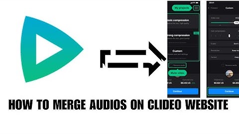 How to merge audios on clideo website