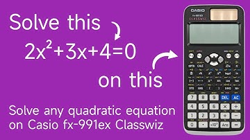 Solve any quadratic equation on Casio fx 991 ex Classwiz calculator | #maths #mathematics #tutorial