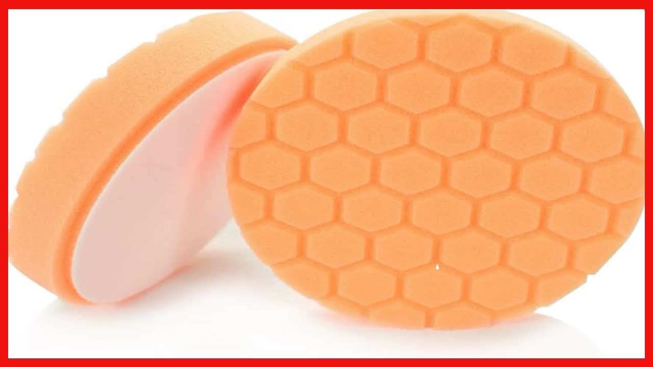 Quality product -  Chemical Guys BUFX_102_HEX5 Hex-Logic Medium-Heavy Cutting Pad, Orange (5.5 Inch