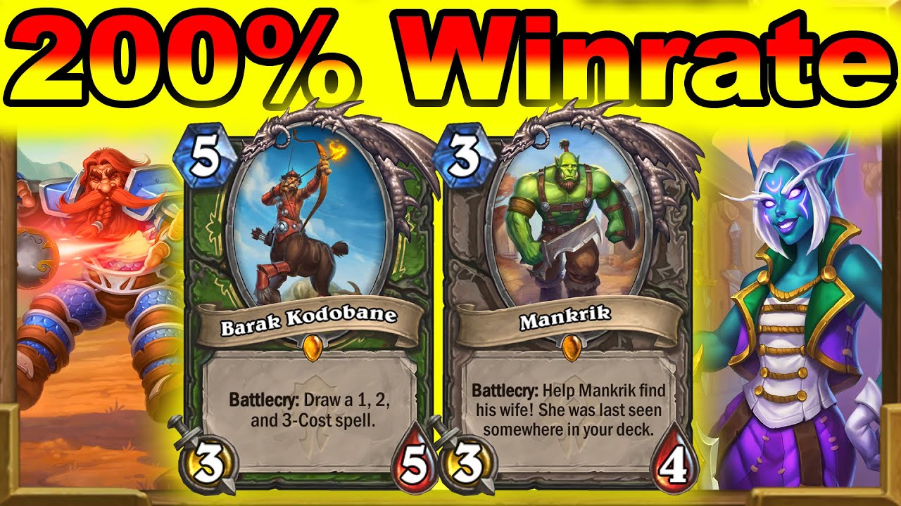 Best Deck After Nerfs! Face Hunter Beyond Broken With 200% Winrate. Barrens Deck | Hearthstone