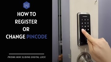 [User Manual] Prisma Mini Digital Door Lock - How register or change pincode