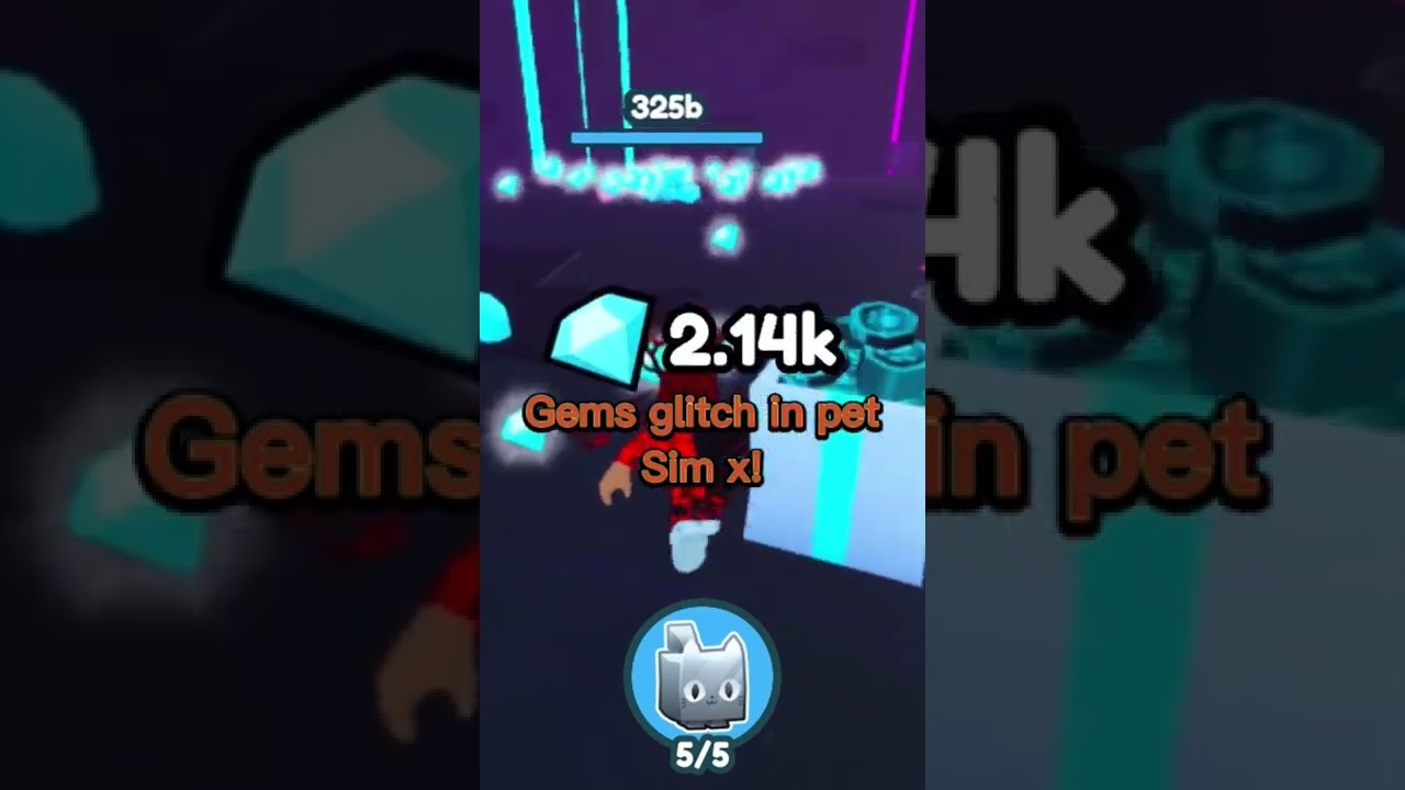 Gems glitch in pet sim x
