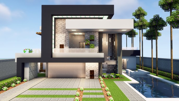 X 上的 Fastupload.io：「Minecraft Tutorial - Casa Moderna com Piscina Link:   #Casa #house #manyacraft #manyacraftcasas  #manyacrafthouse #manyacraftmansão #manyacraftmansõesmodernas  #minecraftbuildingmodernhouse