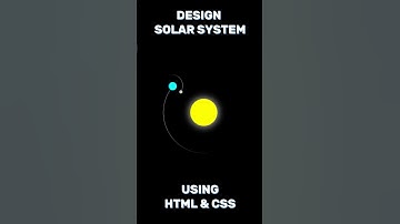 Design Solar System Using HTML and CSS