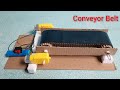 How to make a conveyor belt system at home  conveyor belt model  homemade conveyor belt