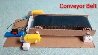 How To Make A Conveyor Belt System At Home || Conveyor Belt Model || Homemade Conveyor Belt