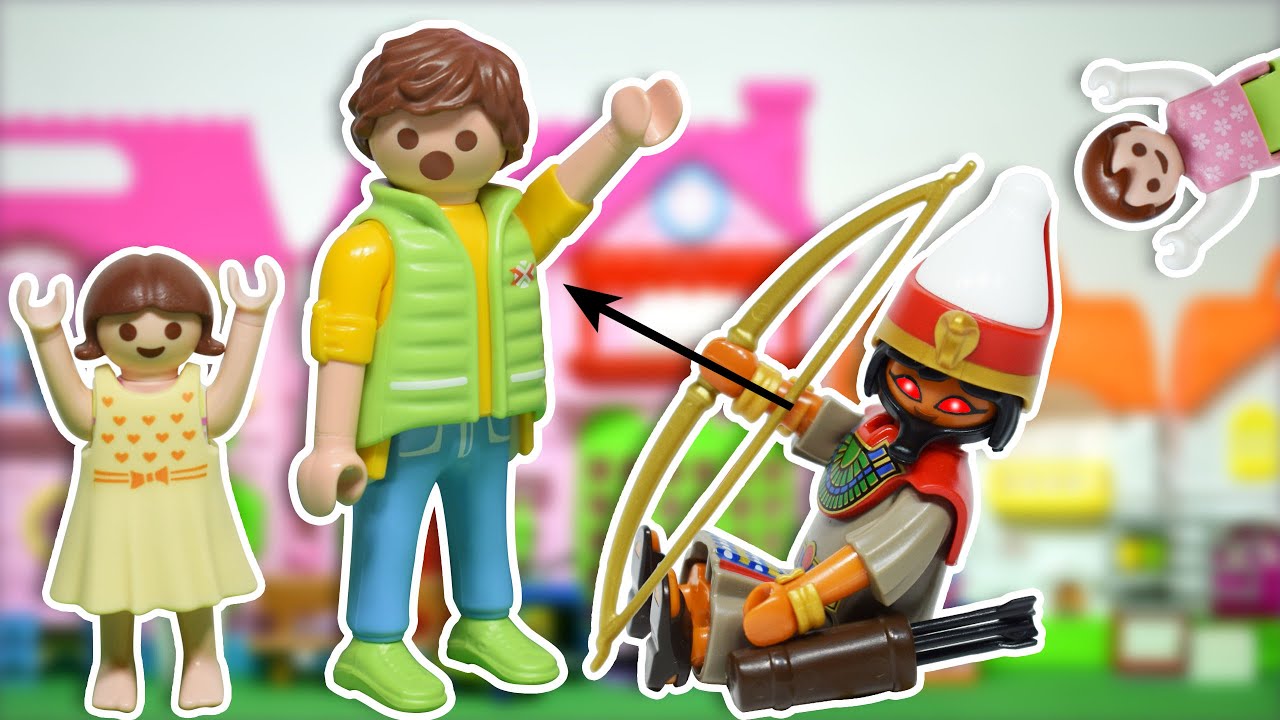 تمثال الفراعنه طلع بيتكلم و خلى بابا يتخض- عائلة ساندي - قصص اطفال