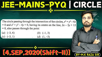 The circle passing through the intersection of the circles, x² + y²-6x = 0 and x2 || Let