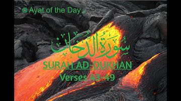 Surat Ad-Dukhan (44: Smoke Ayat: 43-49| سورة  الدخان