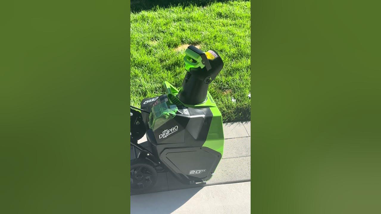 Greenworks Snow blower with Battery YouTube