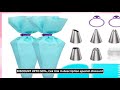 15PCS Silicone Decorating Bag Stainless Steel Decorating Tip Set Cake Decorating Nozzle Ki