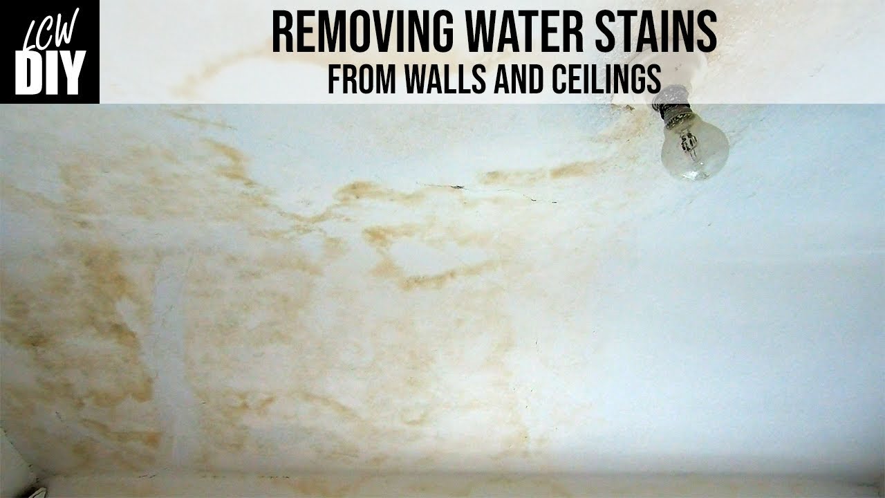 How To Remove Water Stains On Ceiling And Walls Diy Vlog 9
