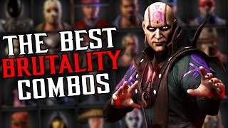 Every Characters Best Brutality Combo In Mortal Kombat X