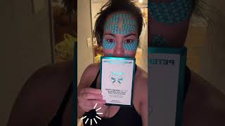 Testing the Peter Thomas Roth Peptide Skinjection Peptide-Infused Face & Eye Tape on my forehead