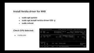 Nvidia Tesla M40 driver, CUDA Toolkit, cuDNN and pytorch install