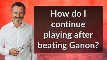 How do I continue playing after beating Ganon?