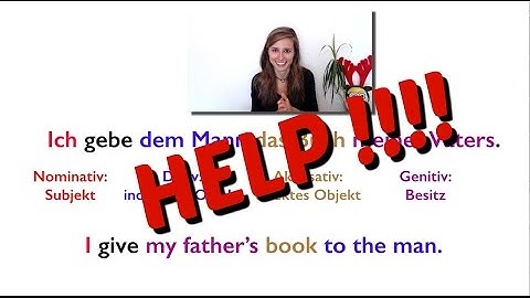 Understand the GERMAN CASES - Accusative, Dative, Nominative, Genitive