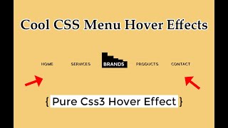 Cool CSS Menu Hover Effects - Html5 Css3 Hover Effect Tutorial