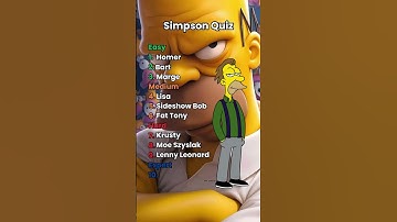 Simpsons Quiz | Can you Guess these characters? #quiz #trivia #simpsons  #homersimpson #shorts