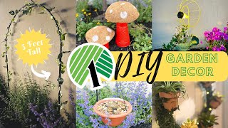 🍄 DOLLAR TREE DIY OUTDOOR GARDEN DECOR 🍄