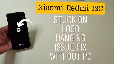 Xiaomi Redmi 13C Stuck On Logo | Hang On Miui Logo Fix Without Pc