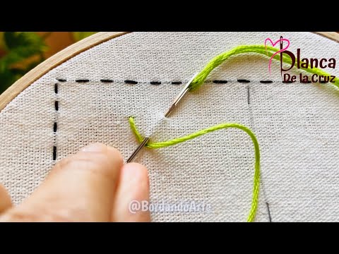 BORDADO A MANO PUNTADAS DECORATIVAS DE UVAS | HAND EMBROIDERY EASY NEW DESIGN