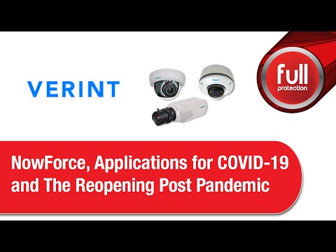 Verint - NowForce, Applications for COVID-19 and The Reopening Post Pandemic 2020/06/02