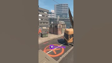 Смок на мусорку с лонга на оверпассе #cs2 #кс2