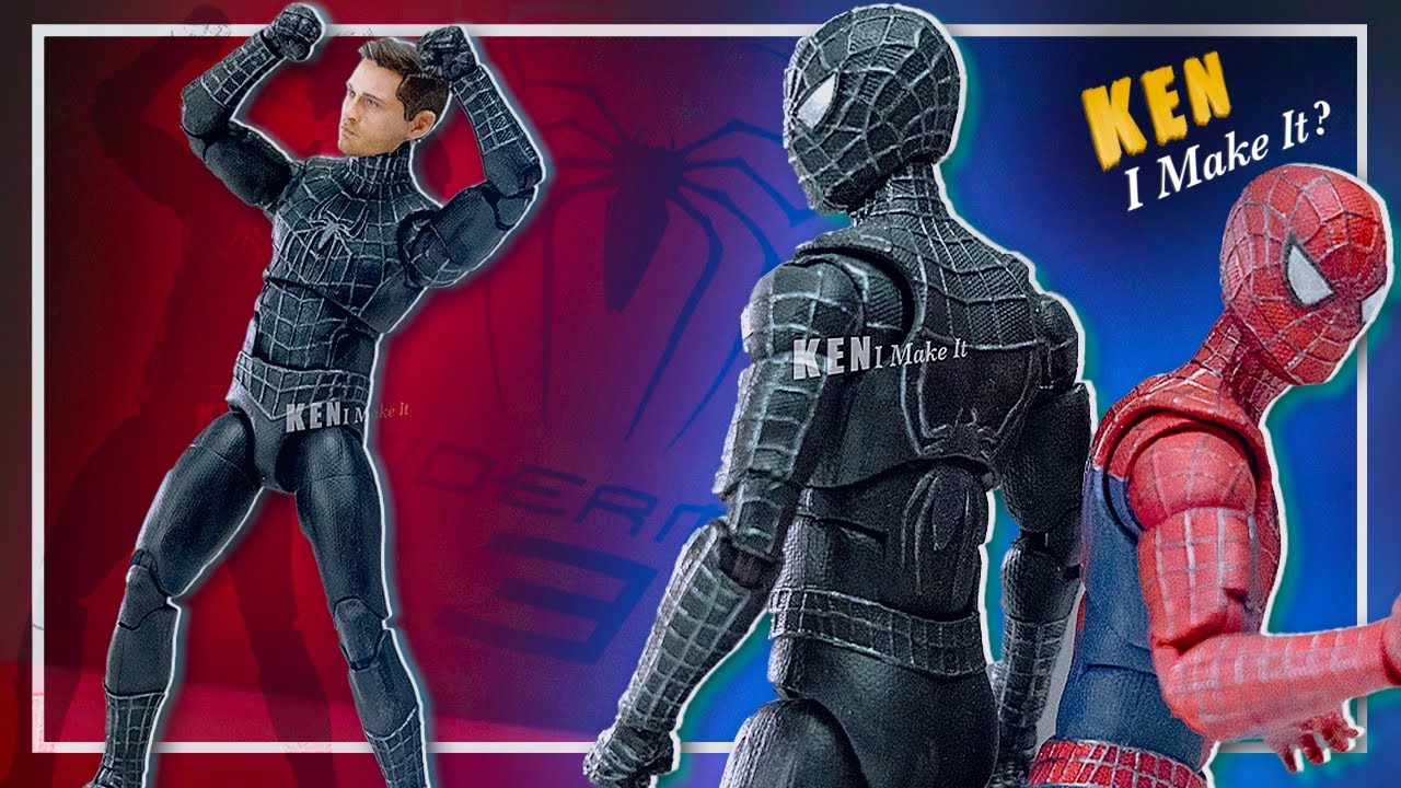 SPIDER-MAN Black Suit Movie Costume! - Perfect Replica Symbiote Venom Tobey  Maguire - YouTube