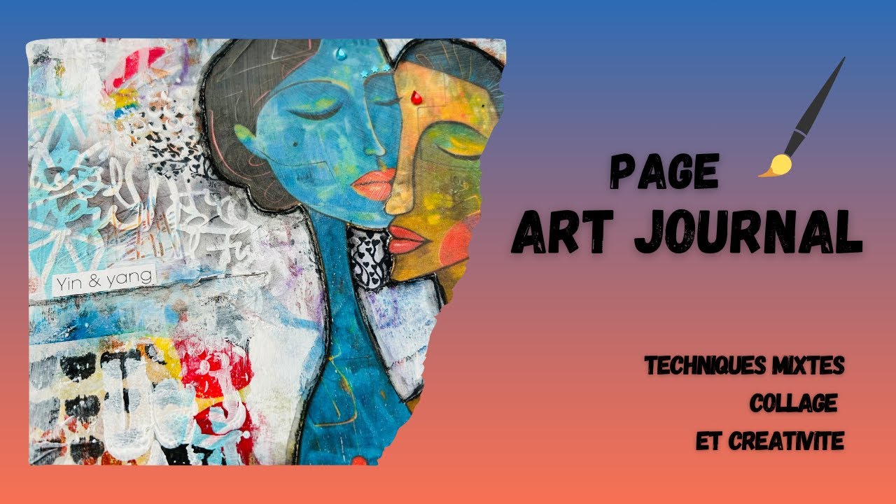 Page Art Journal : Yin et Yang